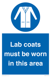 Lab coats must be worn in this area